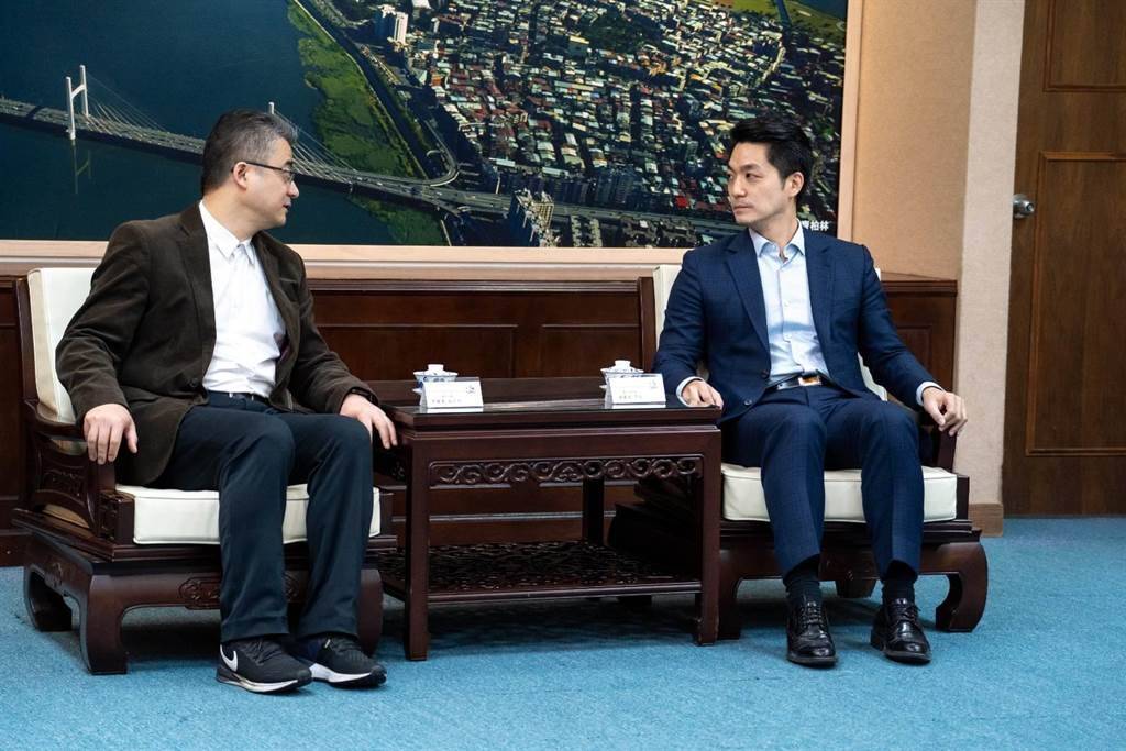上海市台辦副主任與台北市長會面約半個小時