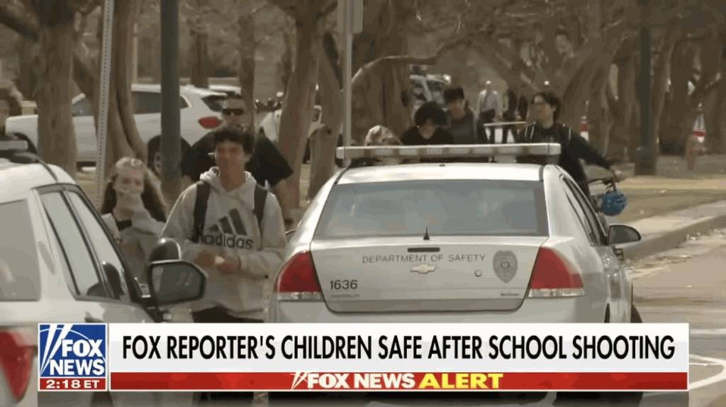 兒子學校爆槍擊案  女記者直播中「母子相擁」鏡頭感人