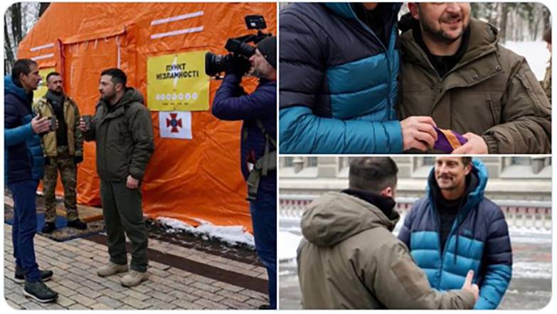 俄烏戰爭｜給澤連斯基朱古力被警衛制止 《人在野》格里爾斯：我先食一塊證無毒