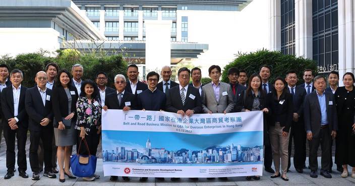 丘應樺率「一帶一路」企業商貿團 到深圳考察大灣區